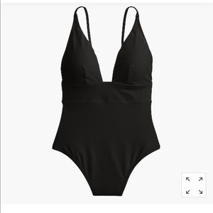 J. Crew -  Deep V-neck french 1-piece swimsuit